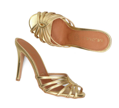 Damian Metálico Oro – tacones oro de Mila Milu