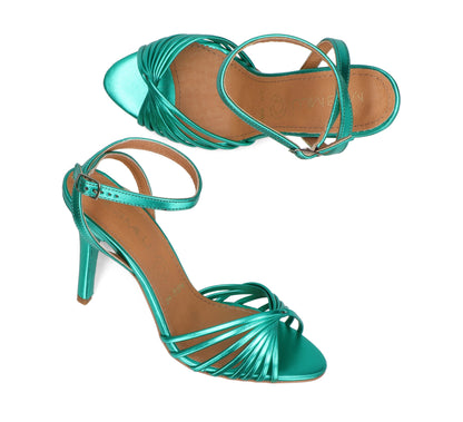 Nicolas Metálico – tacones metálico de Mila Milu – vista 3