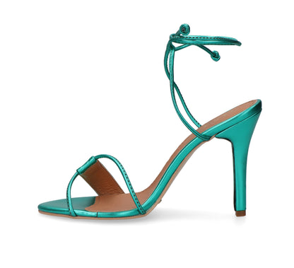 Julian Metálico Verde – tacones en verde metálico de Mila Milu