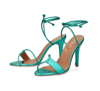 Julian Metálico Verde – tacones en verde metálico de Mila Milu – vista 2