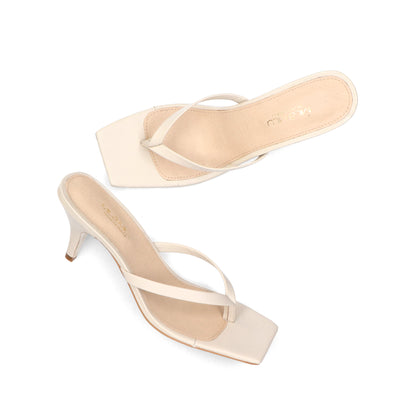 Barton Napa Hueso – tacones en color hueso de Mila Milu – vista 3