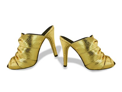 Golden Pretoria – tacones durazno de Mila Milu – vista 3