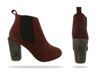 Emanuelle Marsala – botas marsala de Mila Milu – vista 3
