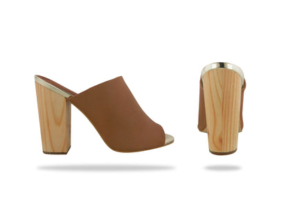Varsovia Miel – tacones color miel de Mila Milu – vista 3