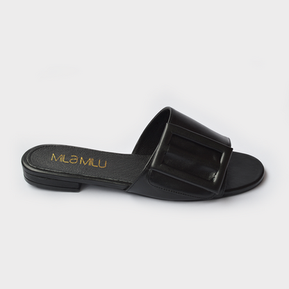 Alessa Mestizo Negro – sandalias de tacón en color negro de Mila Milu – vista 3