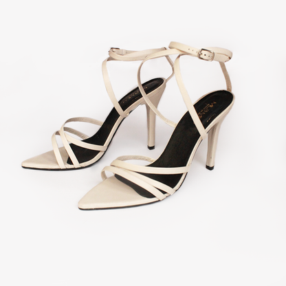 Sunny Mestizo Ivory – tacones color marfil de Mila Milu