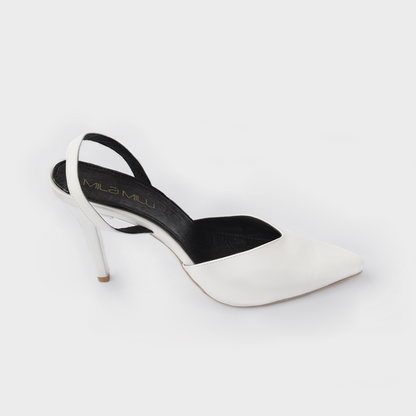 Juliana Mestizo Blanco – tacones en blanco de Mila Milu – vista 3