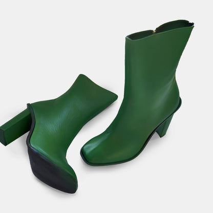 Frida Napa Verde Botella – botas verde botella de Mila Milu – vista 3